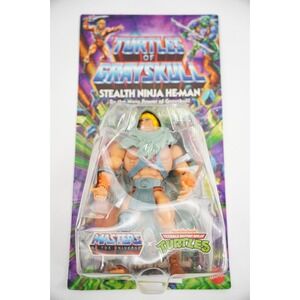 New Bent Card Masters of the Universe Turtles of Grayskull Stealth Ninja He-Man